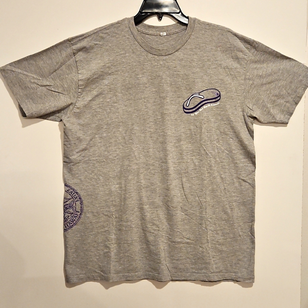 Kaua'i Hawaii 37th Annual Charity Walk Gray  Short Sleeve Commemorative Tee XL